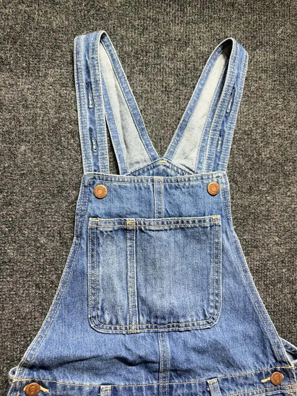 Old Navy Denim Overalls with Distressed Details Youth L(10-12)